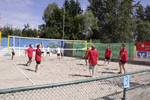 Ein dorf beacht Volleyball